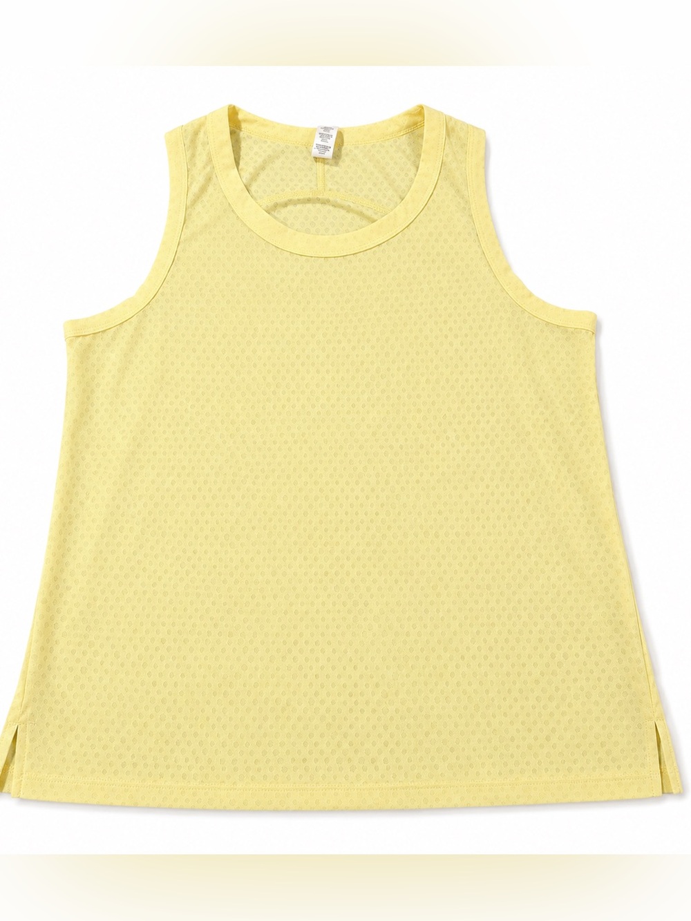 Marika Yellow Mesh Athletic Tank